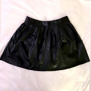 bebe Faux Leather Skirt
